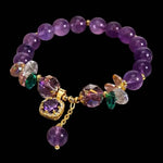 Bracciale Ametista Serenity — Mente Calma • Intuizione Chiara • 50% donato a tuo nome