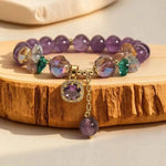 Bracciale Ametista Serenity — Mente Calma • Intuizione Chiara • 50% donato a tuo nome