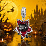 Wiaugem Black Cat Necklace | Halloween Jewelry for Cat Lovers &amp; Autumn