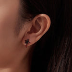 Wiaugem Black Mandala Earrings | Gothic Halloween Jewelry for Mystery &amp; Transformation