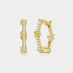 Bone Hoop Earrings | Gothic Halloween Jewelry for Strength & Transformation | Wiaugem