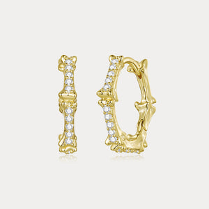 Bone Hoop Earrings | Gothic Halloween Jewelry for Strength & Transformation | Wiaugem