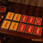 Taoist Protection Amulet Pendant Necklace | Traditional Lucky Talisman Charm