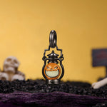 Wiaugem Halloween Pumpkin Necklace | Glow-in-the-Dark Gothic Halloween Jewelry
