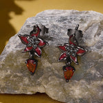 Wiaugem Black Mandala Earrings | Gothic Halloween Jewelry for Mystery &amp; Transformation