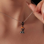 Wiaugem Halloween Puppy Necklace | Glow-in-the-Dark Halloween Jewelry for Dog Lovers