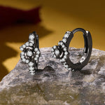 Wiaugem Halloween Earrings | Black Rose &amp; Gothic Earrings for Love, Mystery &amp; Transformation