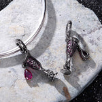 Wiaugem Wine Glass Necklace | Gothic Halloween Jewelry for Mystery &amp; Elegance