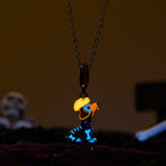 Wiaugem Halloween Puppy Necklace | Glow-in-the-Dark Halloween Jewelry for Dog Lovers